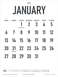 Download The 2019 Large Print Calendar Portrait From Vertex42 Com Calendar Printables Print Calendar Cool Calendars