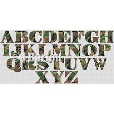 Check spelling or type a new query. Camouflage Alphabet Cross Stitch Chart Download