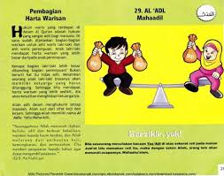 Ahli waris yang berhak menerima harta kekayaan itu / erfgenaam ahli waris yaitu orang yang masih hidup yang oleh hukum diberi hak untuk menerima hak dan kewajiban yang ditinggal oleh pewaris. Ebook 99 Asmaul Husna For Kids Al Adl Pembagian Harta Warisan 31 Ebook Anak