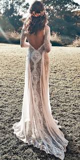 Straight Lace Low Back Bohemian Long Sleeve Beach Wedding Dresses Grace Loves Lace Wedding Dresses Lace Wedding Dresses Boho Wedding