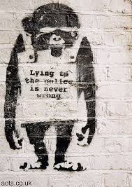 Banksy Lying To The Police Is Never Wrong Graffiti Street Art Street Art Love Banksy