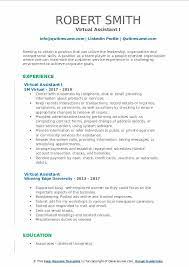 Looking for a virtual assistant job description? Virtual Assistant Resume Samples Qwikresume