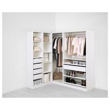 Pax Armoire D Angle Blanc Flisberget Beige Clair Ikea Penderie D Angle Dressing Design Amenagement Dressing