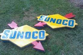 Check spelling or type a new query. Sunoco Gas Station Signs Huge 4 Ft Nascar Vintage Light Collectors Weekly