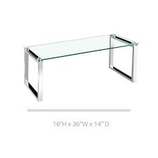 Modern livingroom coffee table with glass top, black glass shelve, chrome inserts and walnut coloured wooden legs. Gyna Coffee Table Small Glass Top With Shiny Chrome Legs Walmart Canada
