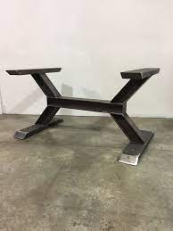 Worxx I Beam Table Base Metal Furniture Design Steel Furniture Wood Table Design