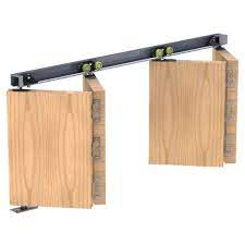 Herkules Plus 25 Twin Bi Folding Door System 1200mm Track Set For 4x Doors Max 600mm W X 25kg I Wooden Sliding Doors Folding Doors Sliding Folding Doors