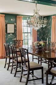 This subtle wallpaper works wonderfully with the dark wood and taupe tones. 10 Eye Catching Dining Rooms With Wonderful Floral Wallpaper