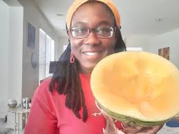 Yellow watermelon as morning math team activity