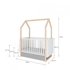 Babyzimmer Komplett Dinky Castle 4teilig Von Babyzimmer Komplett Mit Matratze In 2020 Babybett Umbaubar Hausbett Babybett
