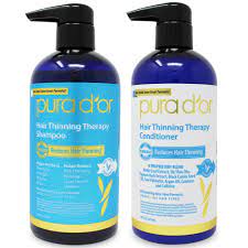 Pura d'or hair loss prevention therapy conditioner. Hair Thinning Therapy System Original Scent Pura D Or