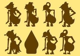 free wayang silhouette vector siluet inspirasi www pinterest ph