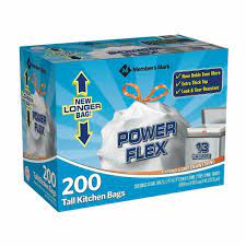 This Is A Link To Amazon Ca And As An Amazon Associate I Earn From Qualifying Purchases 200 Trash Garbage Tie Dra In 2020 Members Mark Trash Bags Kitchen Garbage Bags