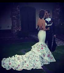 Modest Mermaid Bridal Gown Organza See Through Wedding Dresses 2021 Chapel Train Ruffles Cheap Bridal Gowns Custom Made Uk Wedding Dresses Vintage Bridal Gowns Embroidered Wedding Dress Mexican Wedding Dress