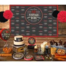 50th Birthday Party Ideas For Men Vintage Vintage Dude Cake Table Backdrop 50th Birthday Party Ideas For Men Vintage Dude Party Vintage Birthday Parties