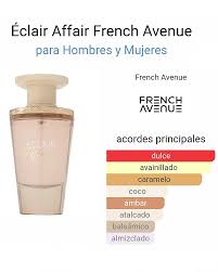 &Eacute;clair Affair de French Avenue es una fragancia de la familia olfativa  Floral Frutal Gourmand para Hombres y Mujeres. Esta fragrancia es nueva. &Eacute;clair  Affair se lanz&oacute; en 2025. Las Notas de