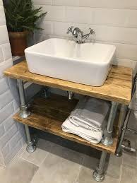 rustic industrial sink vanity unit
