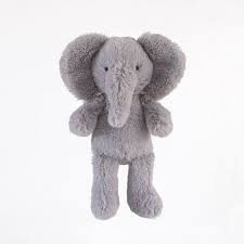 Carter S Child Of Mine Plush Animal Grey Elephant Walmart Com Plush Animals Elephant Plush Grey Elephant