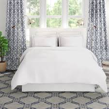 Black and white comforter set king her side and his side printed bedding solid comforter with 2 pillowcases, all season down alternative comforter insert, ultra soft microfiber (3. Wayfair White Bed Sets Bedding You Ll Love In 2021