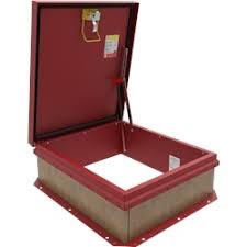 Available types are standard and designed for curb installation. Bilco E 20 36x36 Steel Roof Hatch Commercial Roofing Specialties