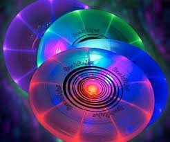 Blaze Up The Night Skies By Playing A Radical Game With The Light Up Frisbee This Luminescent Flying Disk Whizzes Through Th Light Up Led Lights Frisbee Games