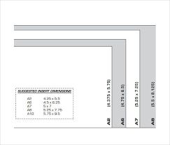 a7 envelope sizes chart template envelope size chart a7