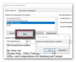 How to create and use a signature. Microsoft Outlook Professionelle Signatur Mit Businessfoto Erstellen