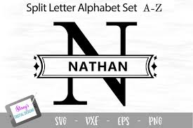 This product includes 1 zip (5 file formats): Split Letters A Z 26 Split Monogram Svg Files Diamonds 384255 Monograms Design Bundles