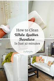 Here's how to clean white leather. How To Clean White Leather Furniture