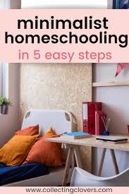 We don't have an extra room for homeschool so i made a small homeschool corner in our living you don't need a separate room or expensive stuff to decorate it just use any corner of your home. How To Start Minimalist Homeschooling In 5 Easy Steps Collecting Clovers