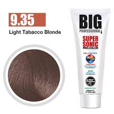 Chemical hair dyes desired hair shade: Light Tobacco Blonde 9 35 Sullivan Beauty