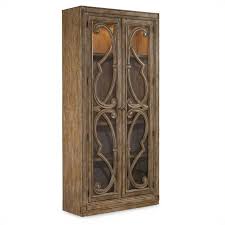 Hooker Furniture Solana Bunching 2 Door Curio Cabinet In Light Oak 5291 50001