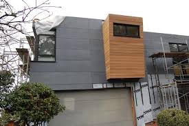 Many modern homes and commercial buildings incorporate wood siding to add a warm and inviting look. Panel Siding And Cedar Modern Exterior Siding Exterior Siding