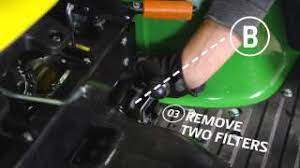 The transmission is making a little noise and i am wondering if it is low on fluid. How To Change Your Transmission Oil And Filter John Deere Compact Utility Tractors Youtube