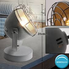 2 cm tisch 2er set mit verchromten metallbeinen • praktisches tischset bestehend aus 2 tischen • stabiler stand durch. Tischleuchten 2er Set Tisch Lampen Beton Optik Grau Beweglich Rustikal Wohn Zimmer Beleuchtung Buro Schreibwaren Forceget Com