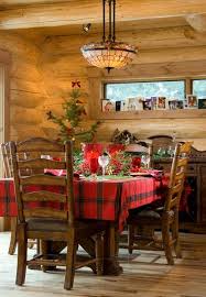 All aspen log dining room furniture orders over $139 are delivered free of charge to 48 states. Photos Of A Winter Cabin In Montana A Long Distance Affair Centennial Log Homes P54 Loghome Com Log Cabin Christmas Cabin Christmas Christmas Dining