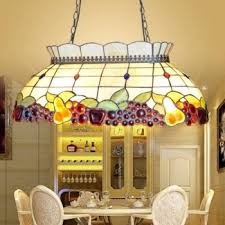 stained glass hanging pendant lamp