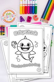 Play and learn english & world of disney, английский язык для вас. Baby Shark Coloring Pages Free Download For Kids