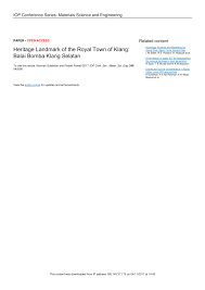 Sign in | create account. Pdf Heritage Landmark Of The Royal Town Of Klang Balai Bomba Klang Selatan
