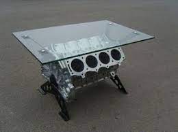 Perfect furniture for the motor enthusiast. 38 Engine Coffee Tables Ideas Engine Coffee Table Automotive Furniture Car Furniture