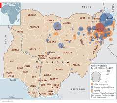 The map image is based on module:nigerian insurgency detailed map. Daily Chart The Blight Of Boko Haram The Economist