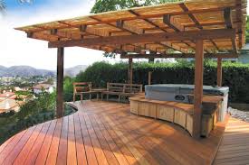 However, a bland and colorless deck can be easily fixed with a few decorating ideas that are sure to impress both neighbors and guests. 9 Cool Deck Designs Hot Tub Seating Kelly Fradet