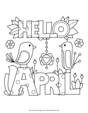 These simple coloring pages are always a hit with toddler, preschool, pre k, and free printable spring coloring pages. Spring Coloring Pages Free Printable Pdf From Primarygames