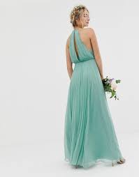 Asos Design Bridesmaid Pinny Maxi Dress With Ruched Bodice Asos Dresses Ruched Bodice Backless Dress Formal