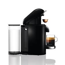 Offering freshly brewed coffee with crema as well as delicious, authentic espresso, the vertuoplus machine conveniently makes two cup sizes: Vertuoplus Nespresso Machine Breville