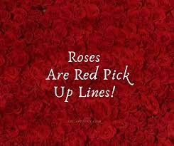 Ito ay ang cheesy, funny, sweet at ang dirty pick up lines. Impressive 37 Roses Are Red Pick Up Lines For Your Partner