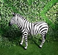 Outdoor Decoration Lighting LED 3D Fiberglass Animal Zebra ...