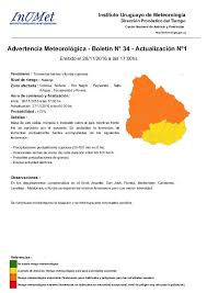 Inumet On Twitter Actualizacion Nº1 Advertencia Meteorologica Https T Co Vzvenftmwg