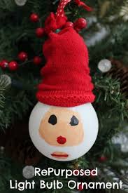 This is a hand painted light bulb made in to a penguin christmas ornament. Santa Light Bulb Christmas Ornament Bargainbriana