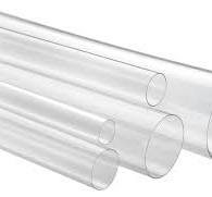 2" x 6' Extra Heavy Wall Round Clear Plastic Tube